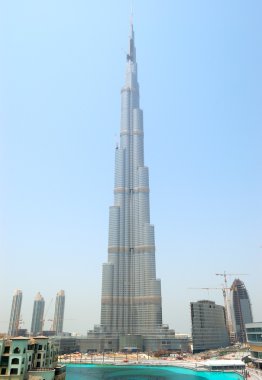 DUBAI, UAE - AUGUST 27: The finishing stage of construction of B clipart