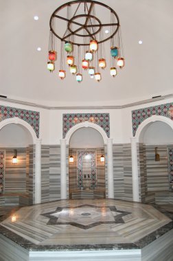 Turkish bath (Hamam) at hotel's spa area, Antalya, Turkey clipart