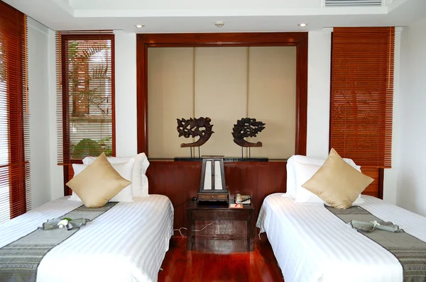 Villa interior en el hotel de lujo, Phuket, Tailandia — Foto de Stock