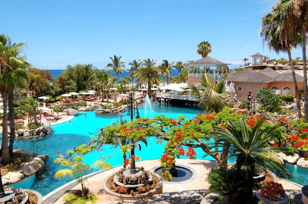 stock image TENERIFE ISLAND, SPAIN - MAY 31: The tourists enjoying their vac