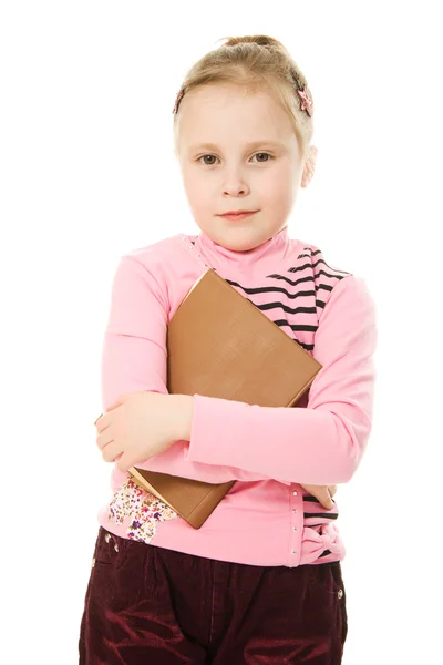 Young girl holding books — Stock Photo, Image