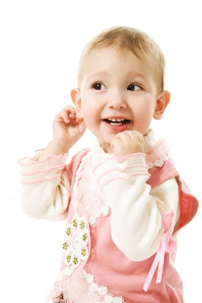 美しい幸せな赤ちゃんが笑っています。 — ストック写真