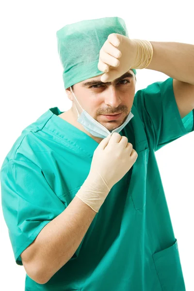 Portret człowieka chirurg — Zdjęcie stockowe