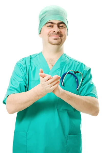 남자 의사는 청진 기 — 스톡 사진