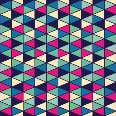 Seamless texture with triangles, mosaic endless pattern.Seamless clipart