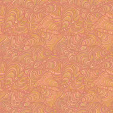 Bright seamless abstract hand-drawn pattern, waves background. C clipart