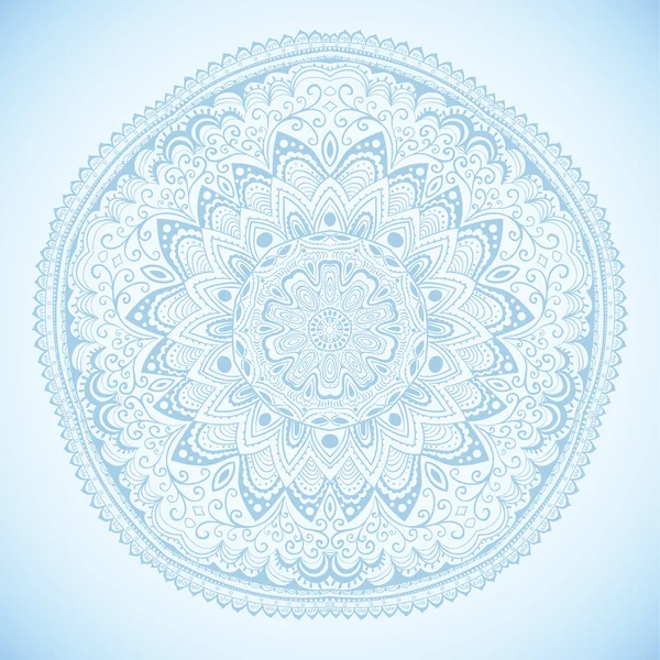 观赏圆的花边图案，与许多德泰圆圈背景 — 图库矢量图片
