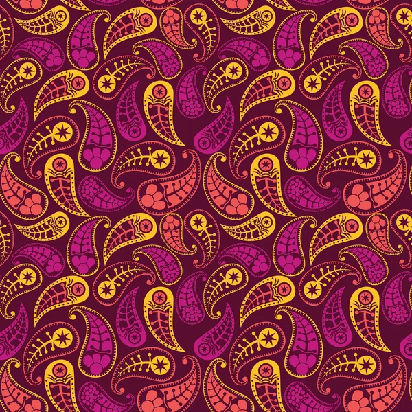 Seamless paisley texture for your design. — Stock Vector