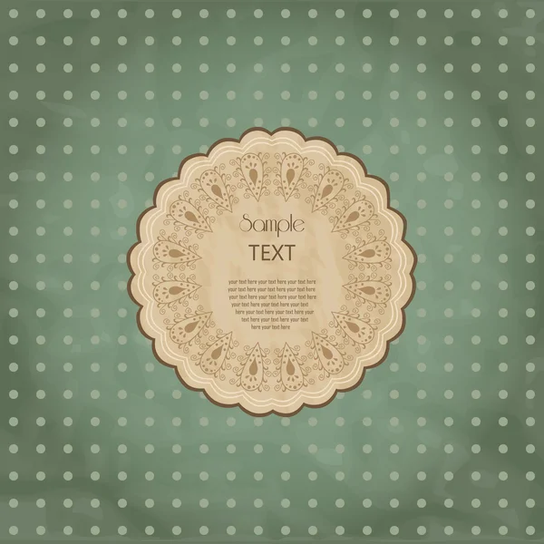Scrapbook style fond rétro ou carte de vœux avec p teinté — Image vectorielle