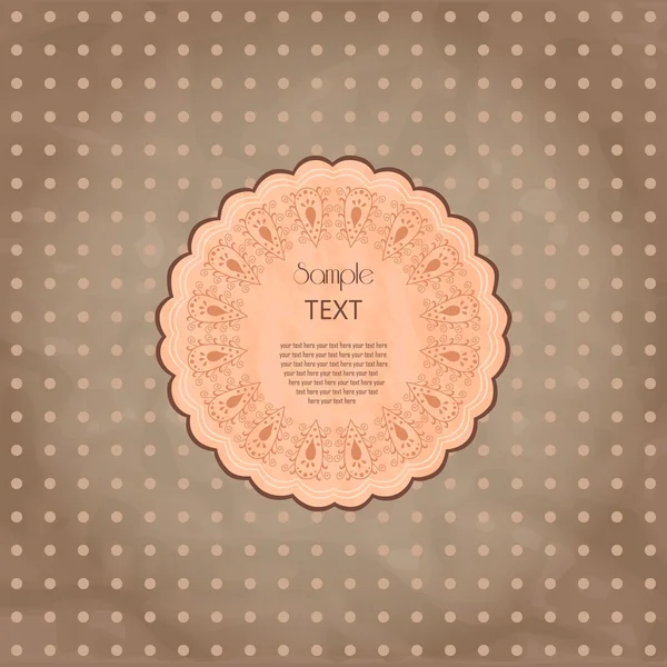 Scrapbook style fond rétro ou carte de vœux avec p teinté — Image vectorielle