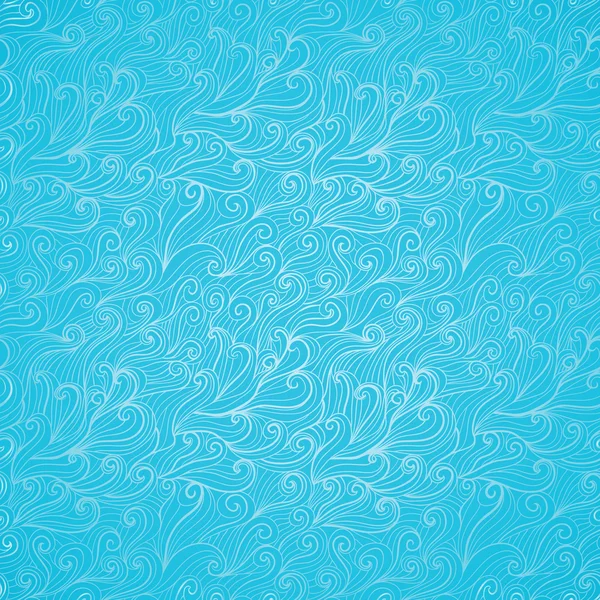 Motif abstrait sans couture coloré dessiné à la main, fond vagues. — Image vectorielle