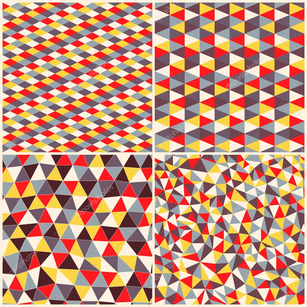 Seamless texture with triangles, mosaic endless pattern.Seamless Stock ...