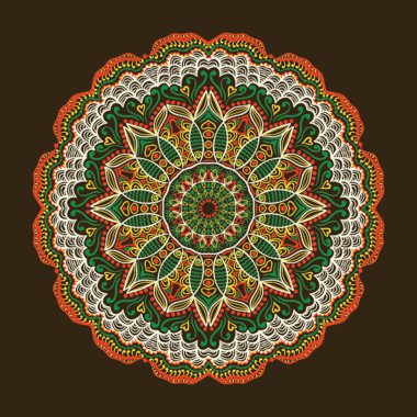 Dekoratif yuvarlak dantel modeli, daire arka plan ile birçok uygu