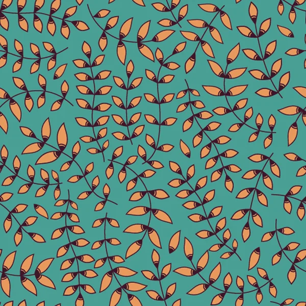 Seamless pattern with leaf — Stock Vector