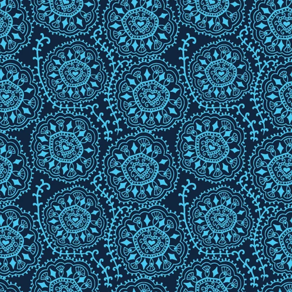 Ретро фон, кружева бесшовный узор, богатая бесконечная текстура — стоковый вектор