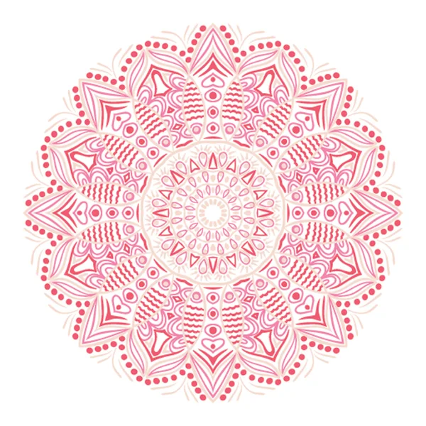 Patrón de encaje redondo ornamental, fondo de círculo — Archivo Imágenes Vectoriales
