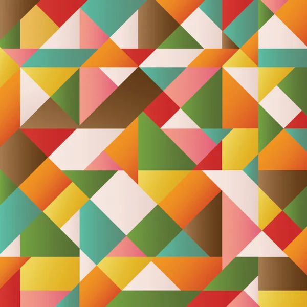 Bunter Grunge-Hintergrund mit Dreiecken und verschiedenen Formen — Stockvektor