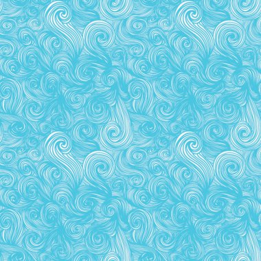 seamless abstract hand-drawn pattern looks like hair clipart