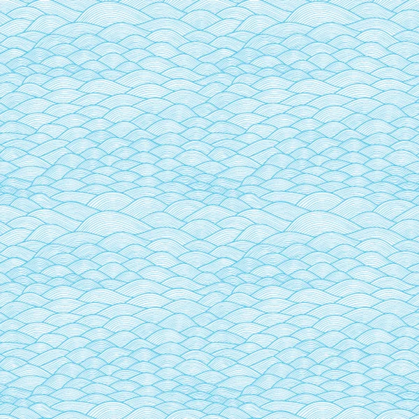 Πολύχρωμο απρόσκοπτη αφηρημένη ζωγραφισμένα στο χέρι μοτίβο, κύματα φόντο — Διανυσματικό Αρχείο