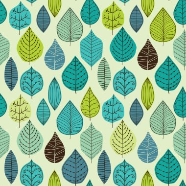 Seamless texture with leaf clipart