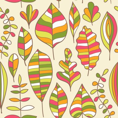 A seamless pattern with leaf,autumn leaf background clipart