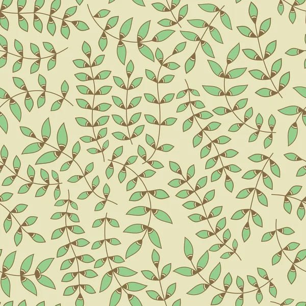 Бесшовный рисунок листьев. Бесшовный узор можно использовать для обоев — стоковый вектор