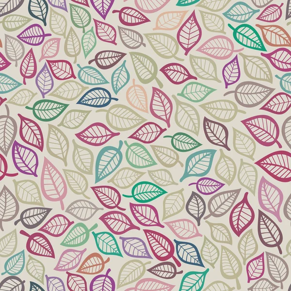 원활한 잎 패턴입니다. Wallpape에 대 한 완벽 한 패턴을 사용할 수 있습니다. — 스톡 벡터