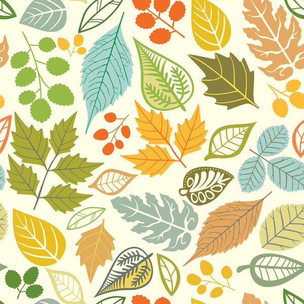 A seamless pattern with leaf,autumn leaf background
