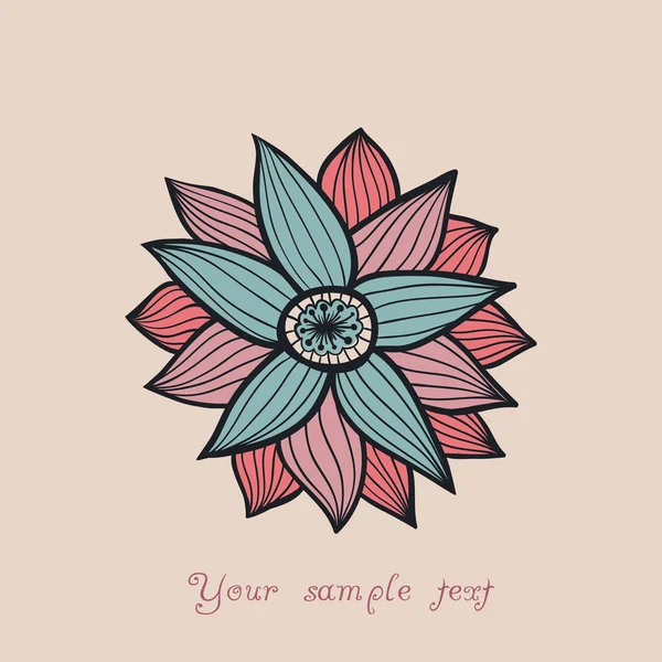 Fond floral avec place pour votre texte — Image vectorielle