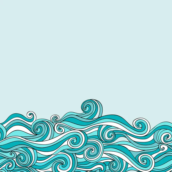 Барвистий абстрактний мальований візерунок, хвильовий фон — стоковий вектор