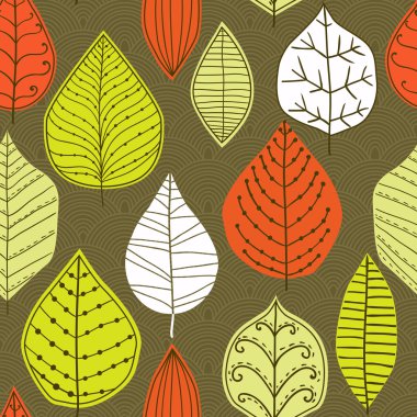 A seamless pattern with leaf,autumn leaf background clipart