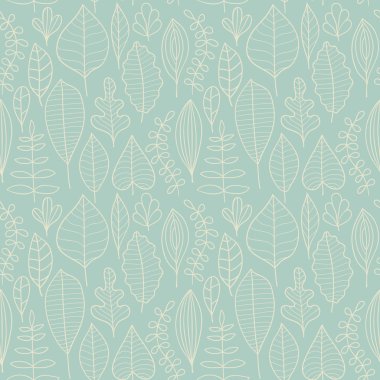 A seamless pattern with leaf,autumn leaf background clipart