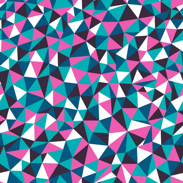 Naadloze textuur met driehoeken, eindeloze mozaïek patroon — Stockvector