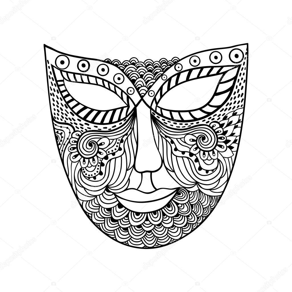 carnival mask, mask stylization