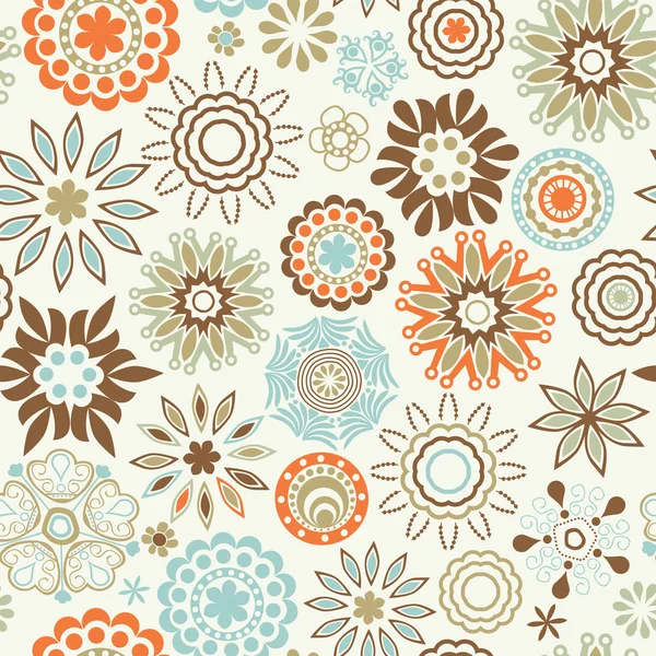 Texture fleurie sans couture décorée , — Image vectorielle