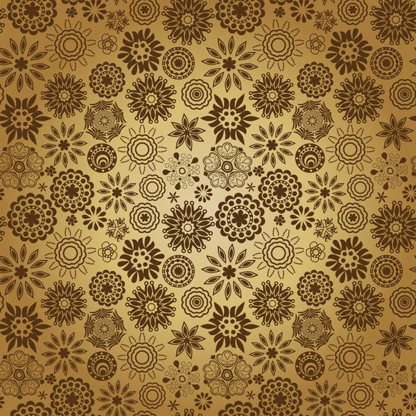 Орнаментальна квіткова безшовна текстура , — стоковий вектор