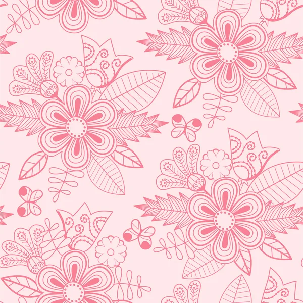 Motif floral sans couture. — Image vectorielle