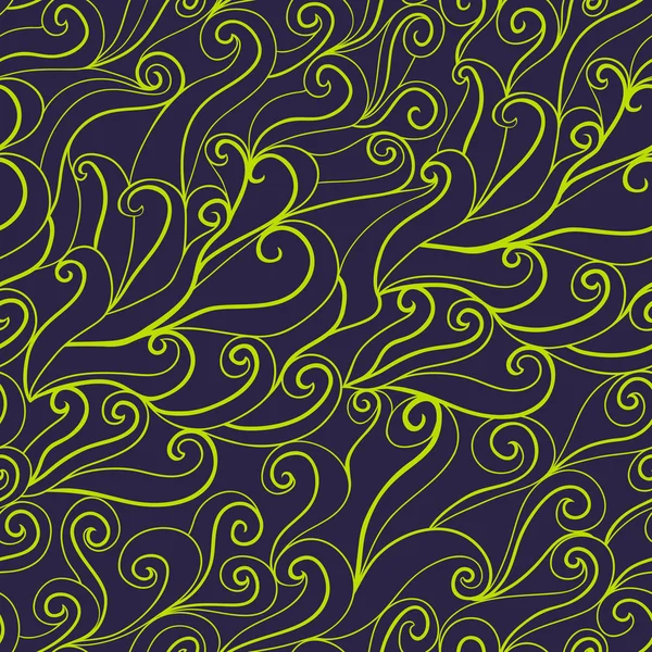 Patrón dibujado a mano abstracto inconsútil colorido, fondo de ondas . — Archivo Imágenes Vectoriales
