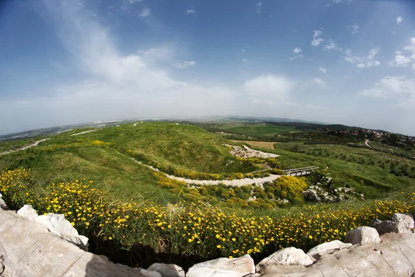 Tel Gezer vista y acheología —  Fotos de Stock