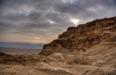 İsrail Yahudi çöl seyahat sarayda masada Kalesi ve Kral Herod's