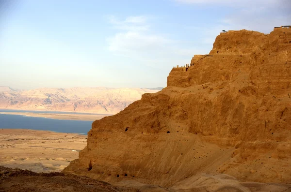 Masada y Mar Muerto en Israel viajan Patrimonio de la Humanidad —  Fotos de Stock