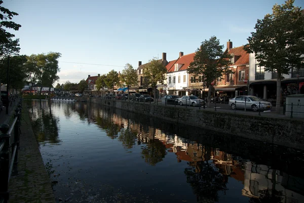 Sluis stad in Nederland — Stockfoto