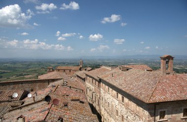 Montepulciano kasaba Toskana, İtalya