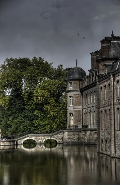 성 및 벨기에 beloeil의 공원 — 스톡 사진