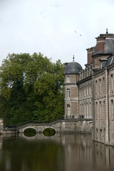 Κάστρο και πάρκο του beloeil στο Βέλγιο — Φωτογραφία Αρχείου