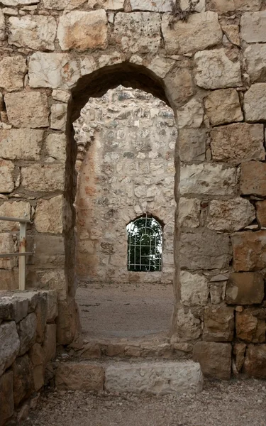 Crusaders ปราสาทซากปรักหักพังในกาลิลี — ภาพถ่ายสต็อก