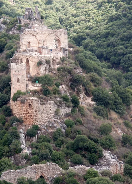 Σταυροφόροι κάστρο ερείπια στη Γαλιλαία — Φωτογραφία Αρχείου