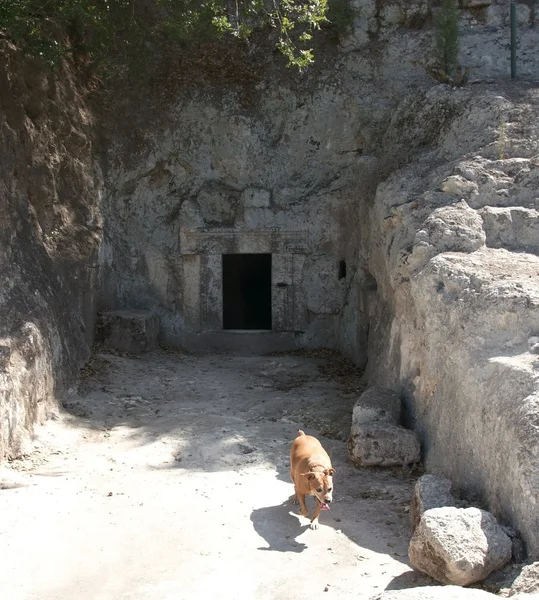 Gamla judiska grottor i beit shearim — Stockfoto