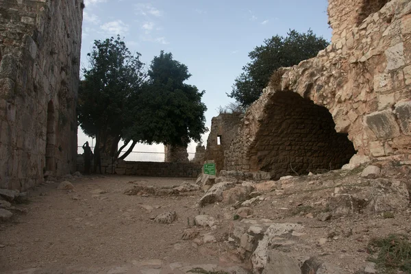 Crusaders castle ruins in Galilee — Stock Photo, Image