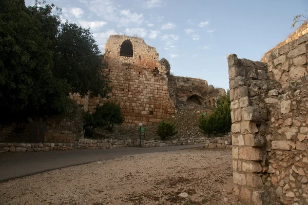 Kruisvaarders kasteelruïne in Galilea — Stockfoto